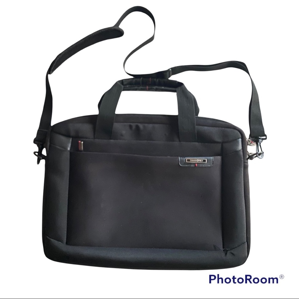 Samsonite Black Laptop Bag Laser Pro Slim Briefcase F… Gem